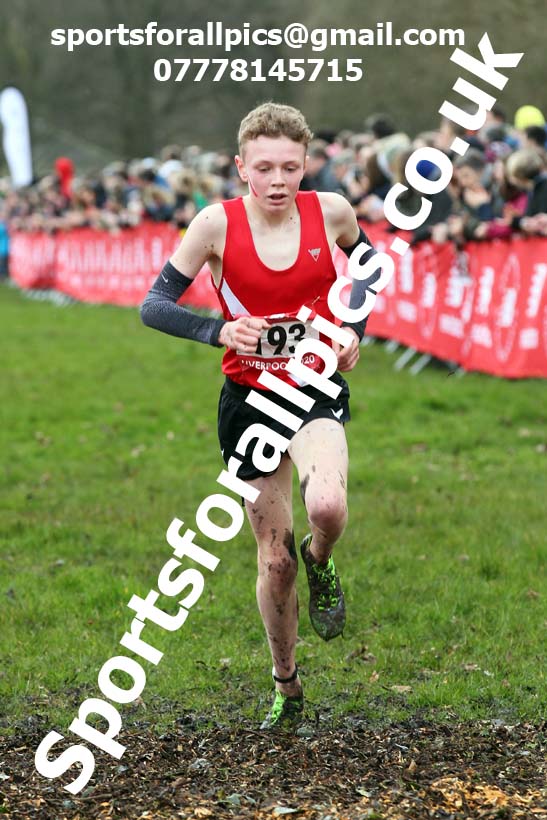 Junior boys, 2020 New Balance English Schools Champs., Sefton Park, Liverpool. Photo: David T. Hewitson/Sports for All Pics